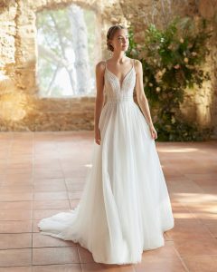 Brautkleid fließende  A-Linie  Sale