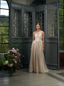 Leila Hafzi Brautkleid Seide