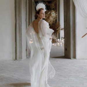 Leila Hafzi Seiden Braukleid Vogue