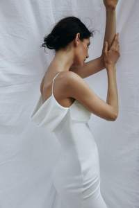 minimalistisches Brautkleid