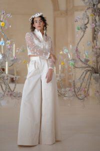 moderner Brautlook hochwertige Satin Brautkleider