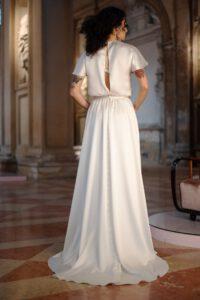 Poesie Sposa clean Chic moderner femininer Braut Zweiteiler