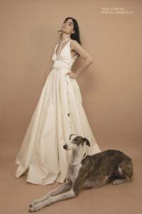 Poesie Sposa Satinkleid cleanes, modernes und feminines Brautkleid